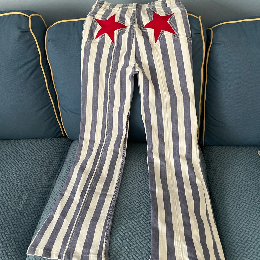 Women’s Free People jeans with Red Stars